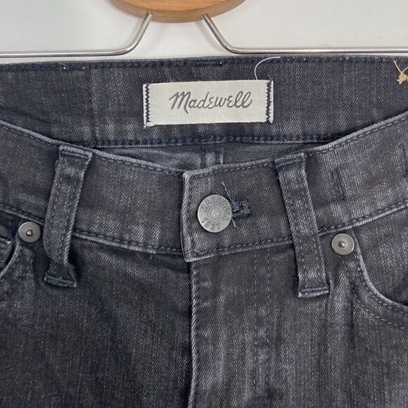 Madewell Skinny Skinny Off Black 8” Low Rise Size 25 - Picture 3 of 7
